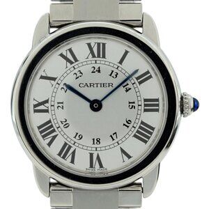 Cartier 29mm Ladies Ronde Solo Stainless Steel Quartz Swiss Watch